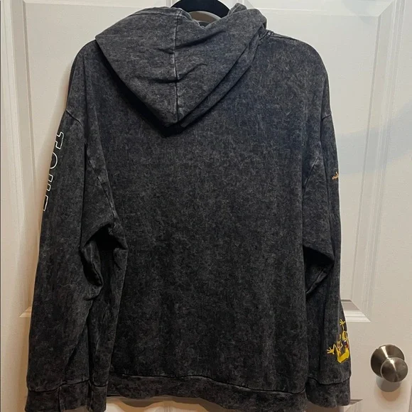 Nickelodeon 90s Cartoon Hoodie Acid Wash black/ gray | Medium - Picture 8 of 11